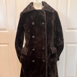 Luxurious Vintage Saks Borgana Faux Fur Long Coat